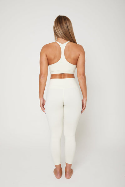 White Racer Back Sports Bra - SRPLY