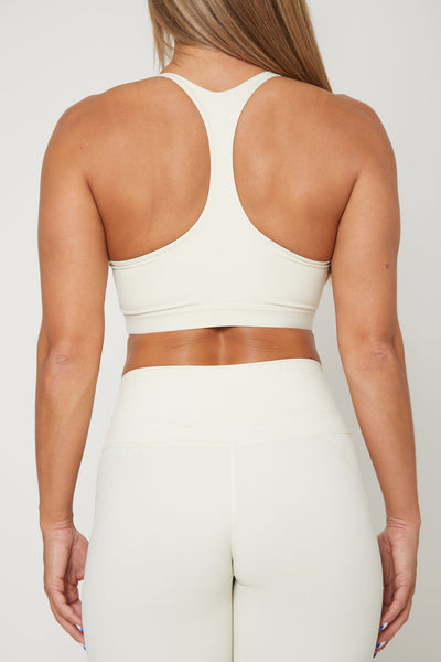 White Racer Back Sports Bra - SRPLY